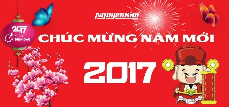 Chúc mừng năm mới 2017 tại Nguyễn Kim